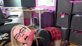 Office Boss Who Breaks: Desk POV Blow Job Punishment