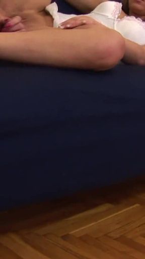 Jana gets fisted from Kissy in lesbian action