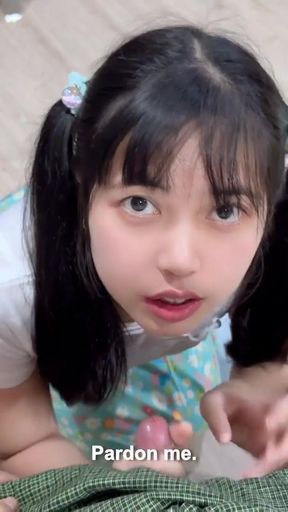 Thrilling moment from &quot;Cute Horny Asian Girl try to seduce with her Teacher&quot;