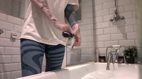 Soaked & Surprised: My First Clothed Bath