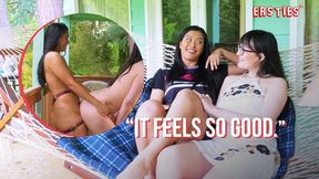 Ersties - Jin's First Date With Zoey Ends In Hot Strapon Fucking