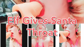 Elf Gives Santa Throat