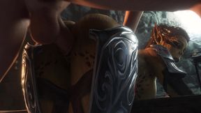 Lae'zel - Rough Backshots in the Dungeon