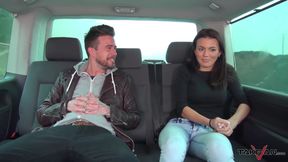 Mea Melone &amp; Wendy Moon join hardcore orgy in dirivng car