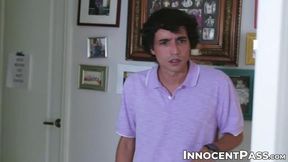 Innocent Arietta Adams and Alex Coal get double-teamed by a big cock