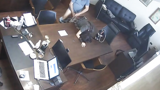 Russian Manager Penetrates Assistant At Office Covert Webcam