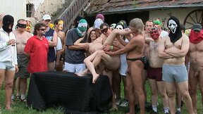 CZECH GANG BANG PARTY AT MILL