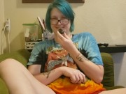 Seattle Ganja Goddess gets new glitter Converse! New shoes, shoe licking