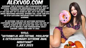 Hotkinkyjo ass fisting, prolapse &amp_ extraordinary extreme anal insertions