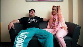 curvy boy at no condom fuck with german pink hair bitch maria gail at hotel in berlin