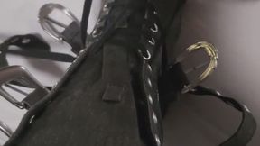 Primey Unlaces Jax's XXHi Converse All Stars Whilst She Wears Them