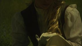 brooke ballentyne fucks a hired ranch hand by the fireside outdoors