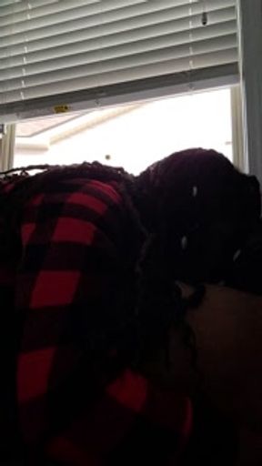 Ebony babysitter Swallws the Whole Dick