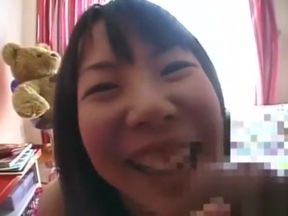 Subtitled bizarre and funny Japanese teen 18+ foreplay in POV