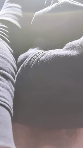 Masturbation in the public toilet
