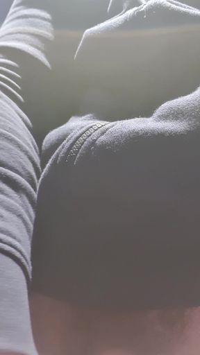 Masturbation in the public toilet