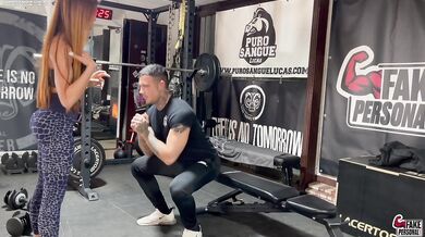 Red haired teen teases her Italian gym instructor then gets fucked hard