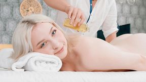 Full-body massage turns into intense sex