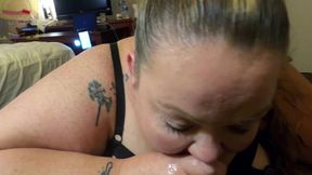 Thick Tatted Big Booty BBW Ms Toxic Piggy Giving BBC a Sloppy Hot Blowjob & Fuck