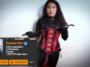 Strapon Pegging Session in Hotel by DominaFire