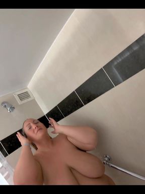 Huge Titties in the Shower