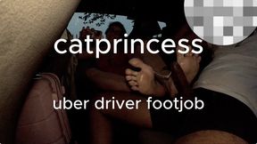 Uber driver kept staring at my feet, so i invited him to sit with me, CatPrincess drained him good, size 9 sexy milf feet, pov 1, full figure view