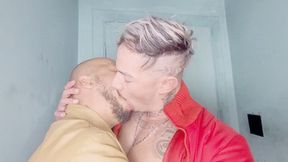 2 HOT COWBOYS KISSING WITH A LOT OF INTENSITY AND DESIRE - BY BRENDON CLARK AND JAMAL SANGENT - CLIP 4