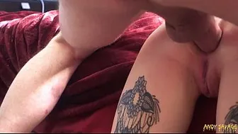 ROUGH ANAL fucking amateur goth teen