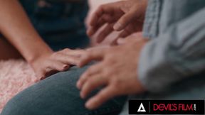 DEVILS FILM - Addison Vodka Gets Busted Fapping And It Turns Into Steamy Roommate Cheating Fuck