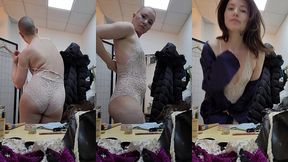 slipping into a cute lace body suit and transforming myself with hidden septum piercing and brown wig, i m almost unrecogniza...