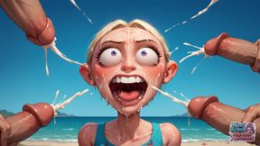 Squirting Penises & Alien Cream: Mind Break Beach Orgasm