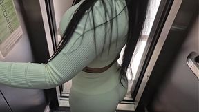 Aleja's wild ride with big cock in the car