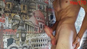 World's best solo guy jerks off his ideal cock and moans you170