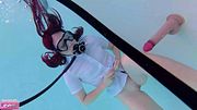 Momo Ayase Underwater Strip Tease