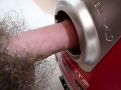 The vacuum cleaner hole and cumshot inside