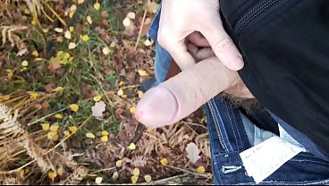 hab im Wald gewichst