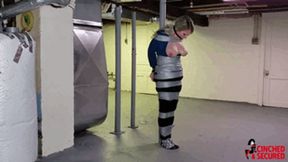 Lolly Gagg - Pole Bound Nipple Clamped Breast Bondage (WMV Format)