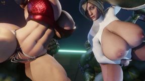 Power Girl & Wonder Woman Slutting Out