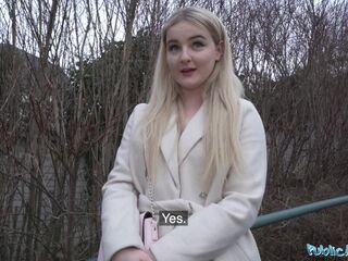 Public Agent Hawt Blond from California Sucks and Bangs a Giant European Penis