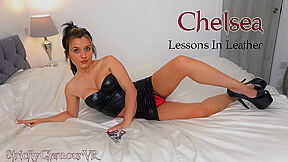 Chelsea Chamberlain In Lessons In Leather - Hot Brunette Solo