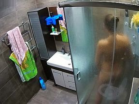 Sasha Danny 3 - spy on take a shower , voyeur bathroom