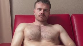 FTM Solo Masturbation: Massage Oil, Hairy Bush, Feet, Squirting