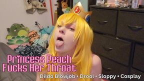Princess Peach Fucks Her Throat