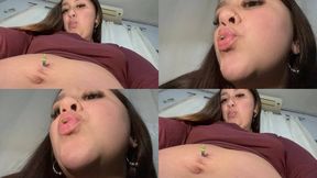 Giantess tasting little men