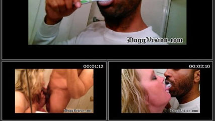 Blonde Enjoys Toothpaste Spit with Blowjob