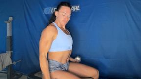 Gym Coregasm: Exercise Induced Nude Orgasm & POV