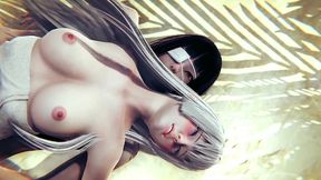 futa sofia valmet and koko hekmatyar having fun in the bath house - jormungand hentai parody