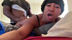 why you fucking me so hard in my pussy please cum inside me