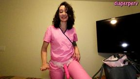 nurse lee uses all methods to make you mess diaper