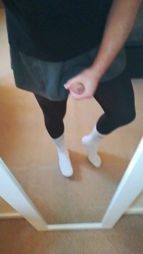 Horny FemBoi Orgasm&#039;s Clitty Milk in School Uniform